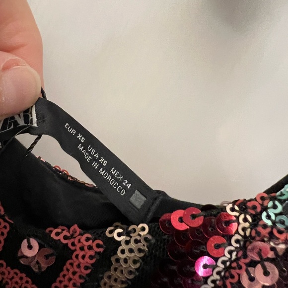 Zara Festive Days V neck mini dress Size XS - Picture 10 of 13